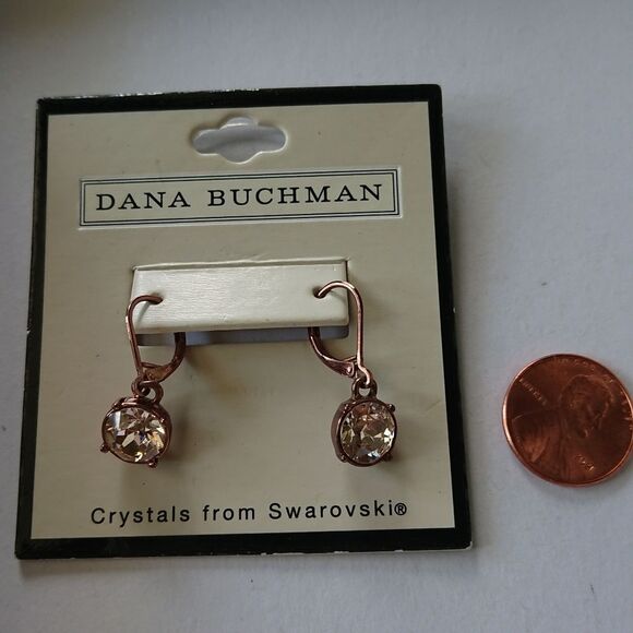 Dana buchman bronze crystal earrings - Picture 2 of 4